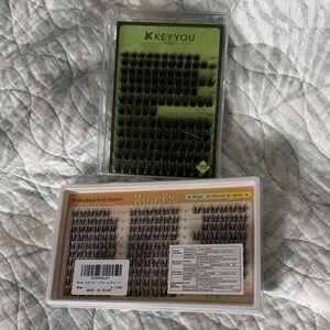 Keyyou and Ruairie Eyelash Extensions Set. Lash Clusters